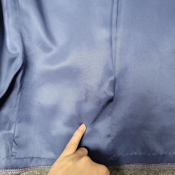 PENDLETON Purple Virgin Wool Single Breasted Lined Blazer USA ~SIZE SMALL - Picture 12 of 14